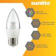 6Pk - Sunlite 7w LED B13 Decorative Chandelier E26 3000K Bulb - 60W Equiv Hot on Sale