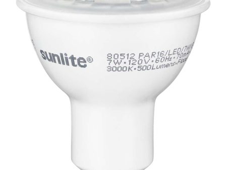 Sunlite 7w 120v LED MR16 GU10 Base 2700K Spot Bulb - 50W Equiv Sale