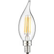 Sunlite 4w LED Filament Flame Tip Chandelier E12 2700K Bulb - 40W Equiv Online Sale