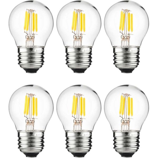 6Pk - Sunlite 3W LED G16 Bulb 2700K 250Lm E26 Base Clear Finish Online Sale