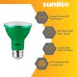 Sunlite 3w LED PAR20 Green Colored E26 Base Floodlight Bulb - 50W Equiv For Sale