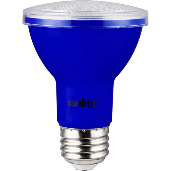 Sunlite 3w LED PAR20 Blue Colored Recessed E26 Base Floodlight Bulb - 50W Equiv on Sale