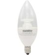 Sunlite 4.5w LED B11 Clear Chandelier CTC E12 Base 2700K Bulb - 40W Equiv Online Sale