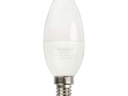 Sunlite 5w LED B10 Frost Torpedo Tip Chandelier E14 2700K Bulb - 40W Equiv Online Hot Sale