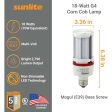 Sunlite 18w LED G4 Corncob 120-277v E26 Base 5000K Bulb - 70w Equiv on Sale