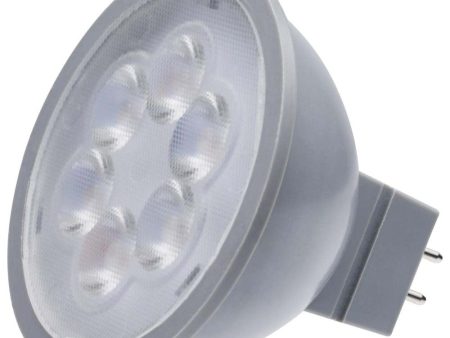 4.5W  12v MR16 LED 5000K Flood 40d 360LM GU5.3 Base Silver Finish Bulb Discount