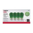 4Pk - 1W S14 LED Filament Green Transparent Glass Bulb E26 Base 120v Online Sale