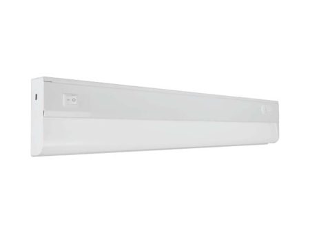 UCB Series 21-inch White Selectable LED Under Cabinet Light with On Off Switch Supply