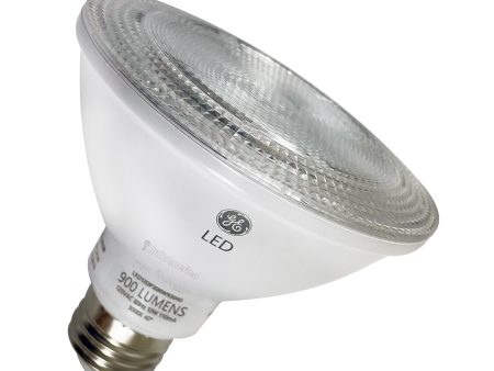 GE 84380 12W PAR30 3000K Flood 40d 900lm Dimmable Low Glare Bulbs Fashion