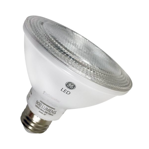 GE 84380 12W PAR30 3000K Flood 40d 900lm Dimmable Low Glare Bulbs Fashion