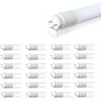 25Pk - 12W 48-in T8 LED G13 base Dual Mode Hybrid 3000K 1700Lm - 50w equiv on Sale