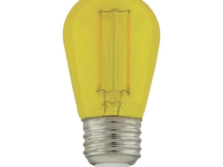 4Pk - 1W S14 LED Filament Yellow Transparent Glass Bulb E26 Base 120v Hot on Sale