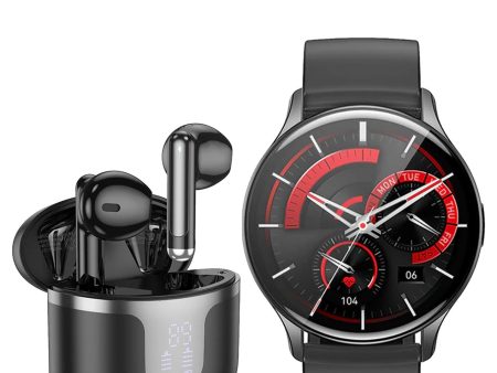 Hoco TWS Bluetooth Earbud (EQ7) + Hoco Smart Watch (Y15) - (Bundle Deal) Online Hot Sale