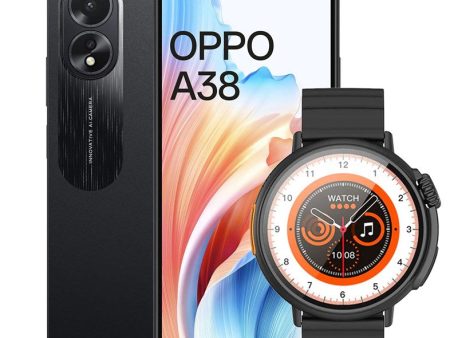 Oppo A38 (2023) 4GB 128GB 4G Dual Sim + Free TPU Case (Brand New)+ Hoco Smart Sports Watch (Y18) (Bundle Deal) Online