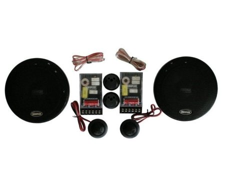 Zeroflex Speakers EFX65C 6.5  Components with Silk Dome Tweeter Sale