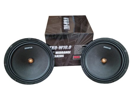 Zeroflex Speakers TKO-W10.0 10  Car Midbass Drivers 180RMS (pair) Supply