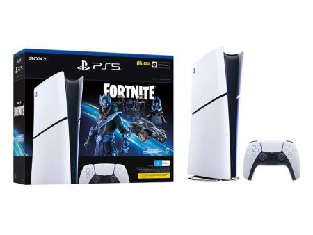 Sony PS5 Slim Digital Edition 1TB Console Fortnite Cobalt Star Bundle (Brand New) Fashion