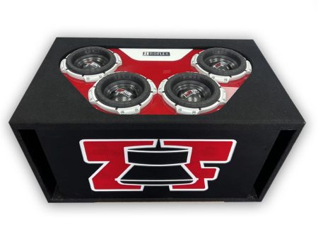 Zeroflex EVO-8XXL 1500RMS X4 Subwoofers & Zeroflex Custom Box (Bundle Deal) For Sale