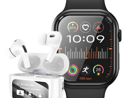 Hoco Smart Watch With Calling Feature (Y23) + Earbud (EW72) (Bundle Deal) Hot on Sale