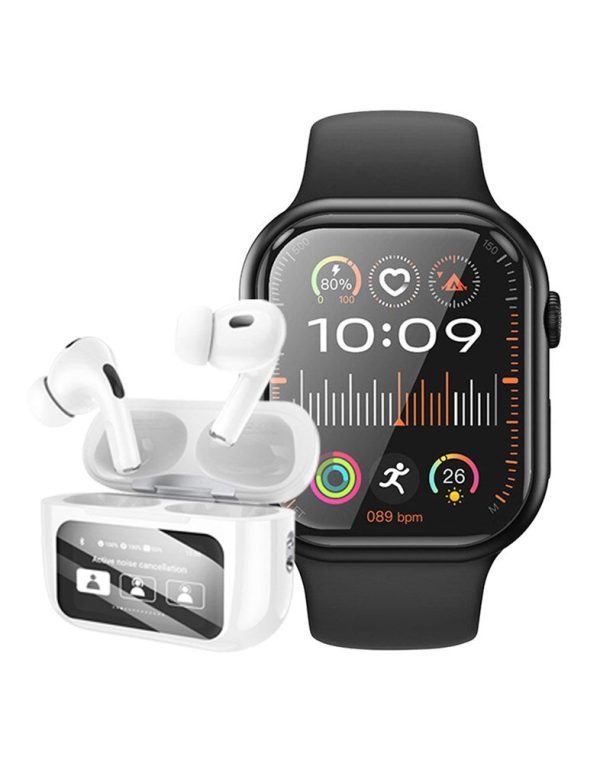 Hoco Smart Watch With Calling Feature (Y23) + Earbud (EW72) (Bundle Deal) Hot on Sale