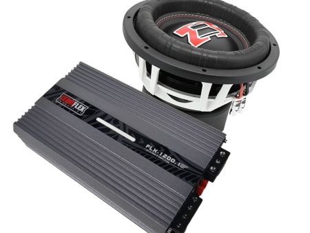 Zeroflex EVO-15 - 15  1500W RMS Car Subwoofer + FLX1200.1 1 X 1200W @ 1 ohm Mono Amplifier With Bass Controller (Bundle Deal) Supply