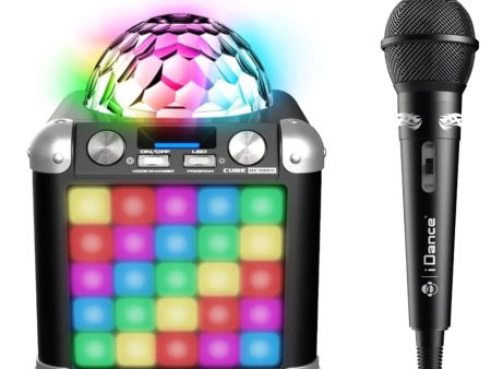 iDance BC100X Disco Cube Bluetooth Speaker With Mic Sale