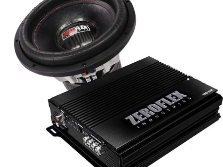 Zeroflex EVO-15XXL 3500RMS Car Subwoofer + Zeroflex TKO-5.1K Mono Car Amplifier 5000RMS (Bundle Deal) Online now