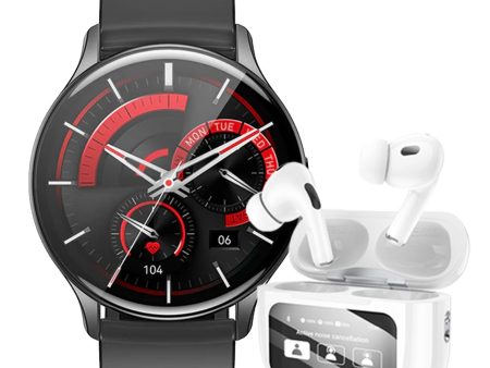 Hoco Smart Sports Watch (Y15) (Brand New) + Hoco Earbuds Touch Screen Case (EW72) Online Hot Sale