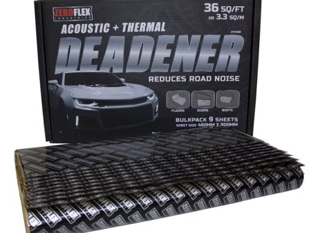 Zeroflex ZFD36B Sound Deadener 9 Sheet Bulk Pack For Cheap