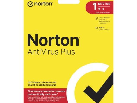 Norton AntiVirus Plus - 1 Device   1   Year Sale