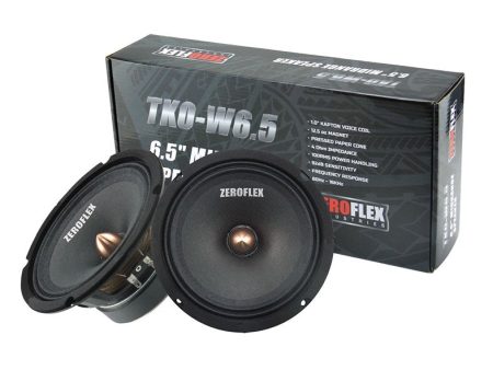 Zeroflex Speakers TKO-W6.5 6.5   Car Midbass Drivers 100rms (pair) Supply