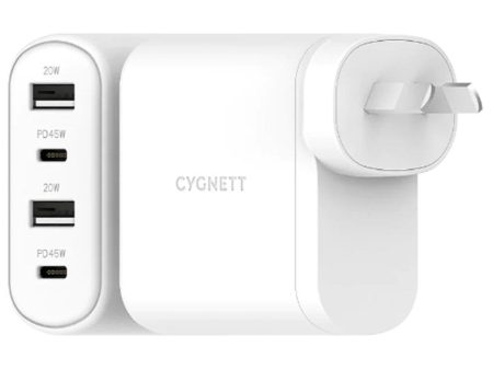 Cygnett 45W Multiport Wall Charger AU - White Cheap