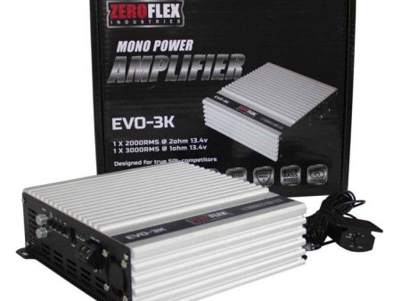 Zeroflex EVO 3K X 3000RMS @1ohm Car Amplifier + Free Bass Controller Sale