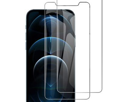 [2 Pack] Apple iPhone 12 Pro Max Tempered Glass Screen Protector Film Guard (Clear) For Discount