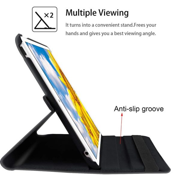 Apple iPad 8th Gen Smart Leather Case, 8 Generation 10.2 Rotating 360 Degree Stand Cover (Black) Online Sale