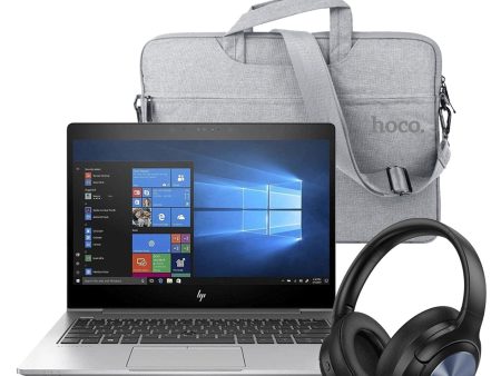 HP Elitebook 830 G5 13-inch i5 8GB 128GB W10 Pro Laptop (Good Pre-Owned) + Laptop Bag 15.6-inch + Headphones W45 (Bundle Deal) For Cheap