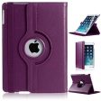 Apple iPad 7th Gen Smart Leather Case, 7th Generation 10.2 Rotating 360 Degree Stand Cover (Purple) Online Sale